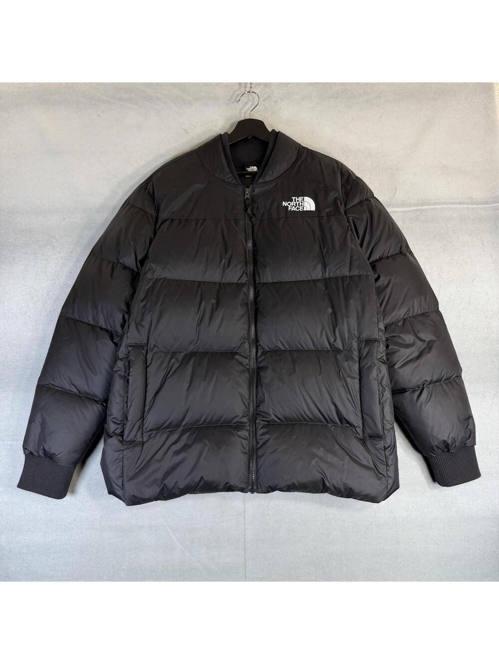 The North Face Nordic Puffer Down Jacket Mens Large Black Coat NF0A5ITG